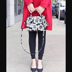 kate spade Mini Candace Satchel Purse Cameron Street Floral Handle Strap Bag